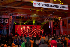 Der erste Auftritt der Langhoorguggis im neuen HäsHäsvorstellung der Langhoorguggis Dachtel e.V., 30 Jahre Fuchsenfasnet, Guggenmusik, Häs, Fasnet27.01.2024Foto: Eibner/Schmidt